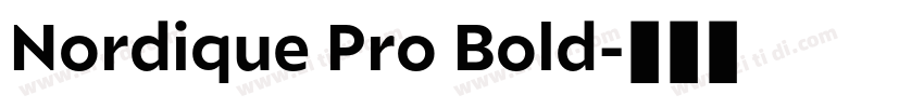 Nordique Pro Bold字体转换